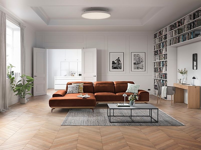 Musterring Wohnlandschaft "MR 2490" Bronze-Fuß Sitzhöhe 46cm, wahlweise mit günstig online kaufen