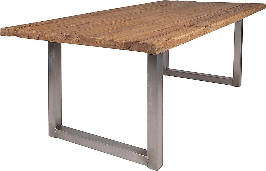 SIT Esstisch »Tops&Tables« mit rustikaler Tischplatte aus recyceltem Althol günstig online kaufen