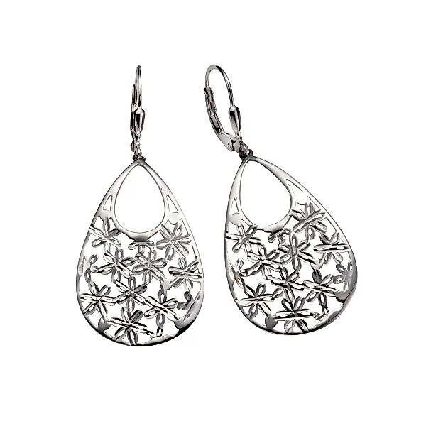 Vivance Paar Ohrhänger "925 Silber rhodiniert Blüten" günstig online kaufen