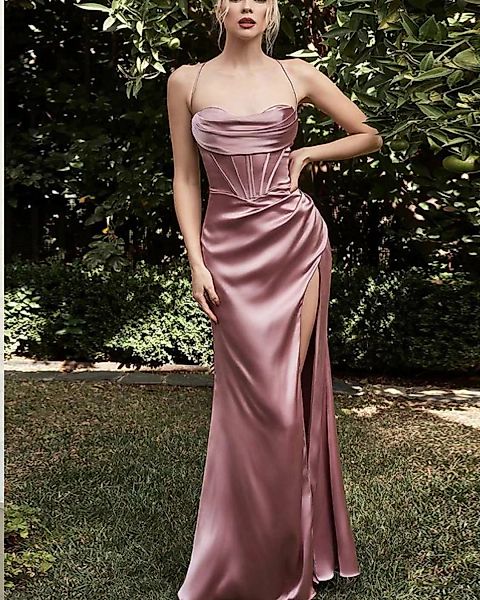 KIKI Abendkleid Schlankes Abendkleid – sexy Schlitzkleid mit hoher Taille günstig online kaufen