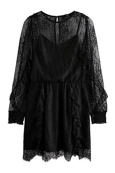 Next Spitzenkleid Langarm-Minikleid mit Spitze und günstig online kaufen