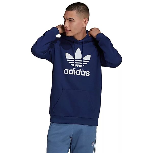 Adidas Originals Trefoil Kapuzenpullover L Night Sky / White günstig online kaufen