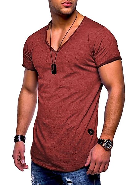 behype T-Shirt "NUKE", (1 tlg.), mit V-Ausschnitt günstig online kaufen