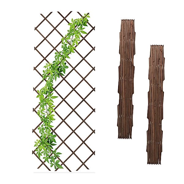 relaxdays Rankgitter Ausziehbares Rankgitter 3er Set, günstig online kaufen
