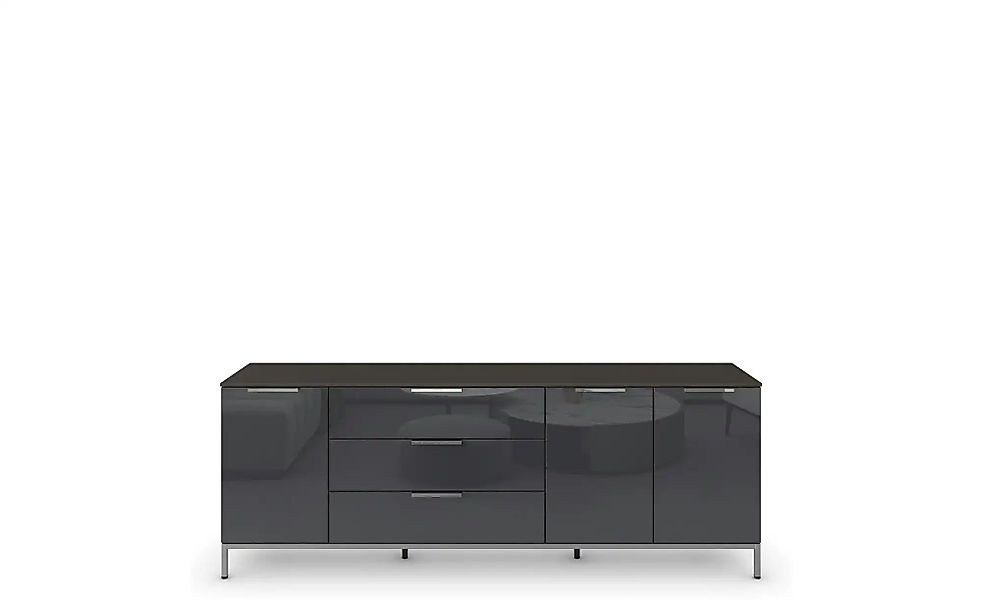 Sideboard ¦ schwarz ¦ Maße (cm): B: 199 H: 72 Kommoden & Sideboards > Sideb günstig online kaufen