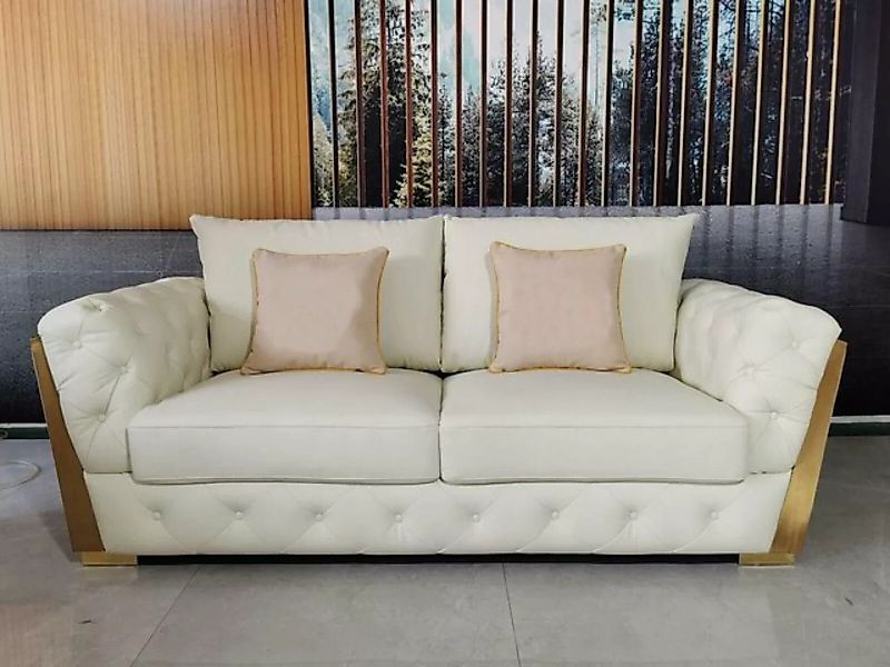 JVmoebel Sofa Ledersofa 3 Sitzer Design Modern Sofa Sofas Wohnzimmer günstig online kaufen
