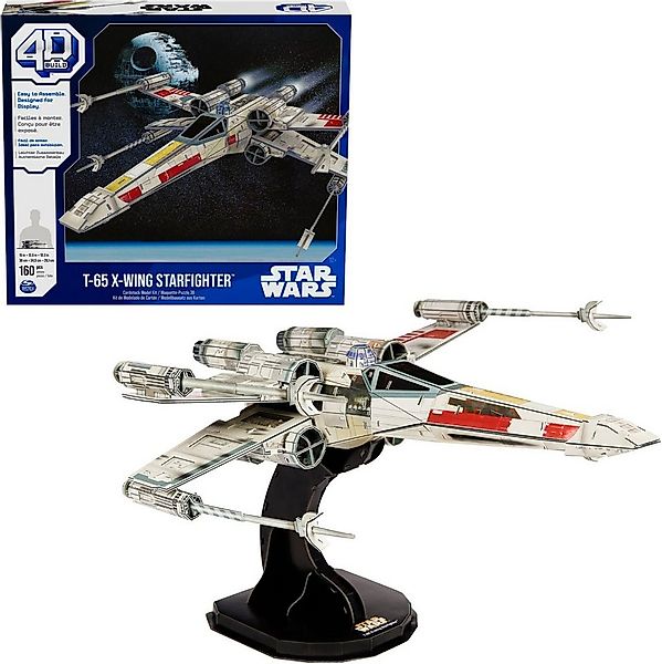 Spin Master 3D-Puzzle 4D Build - Star Wars - X-Wing Raumschiff, 160 Puzzlet günstig online kaufen