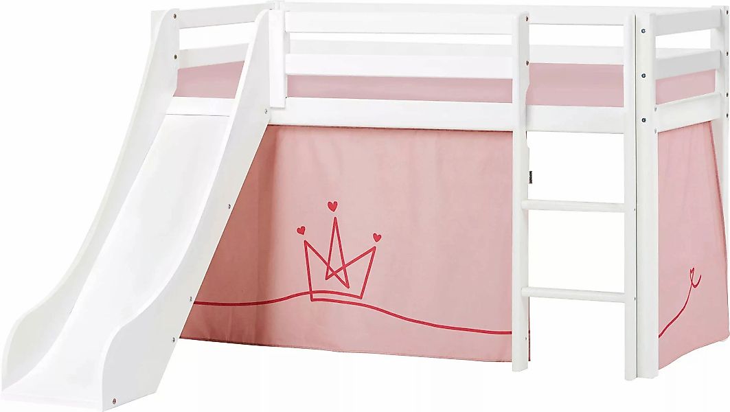 Hoppekids Hochbett ""Princess"", Rutsche & Vorhang Rosa und viel Auswahl günstig online kaufen