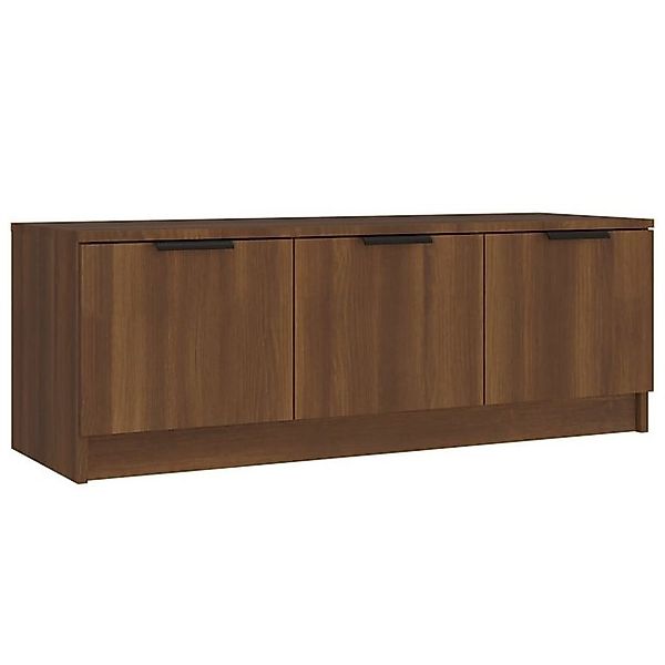 vidaXL TV-Schrank TV-Board Braun Eichen-Optik 102x35x36,5 cm Holzwerkstoff günstig online kaufen