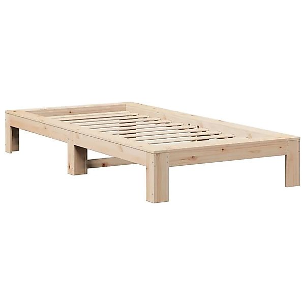vidaXL Massivholzbett ohne Matratze 100x200 cm Kiefernholz 855322 günstig online kaufen