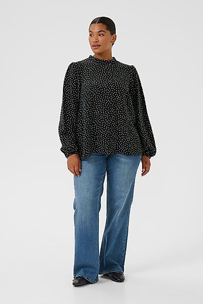 KAFFE Curve Langarmbluse Langarm-Bluse KCrya Große günstig online kaufen