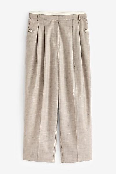 Next Stoffhose Barrel Hose mit Kreuzschraffur günstig online kaufen