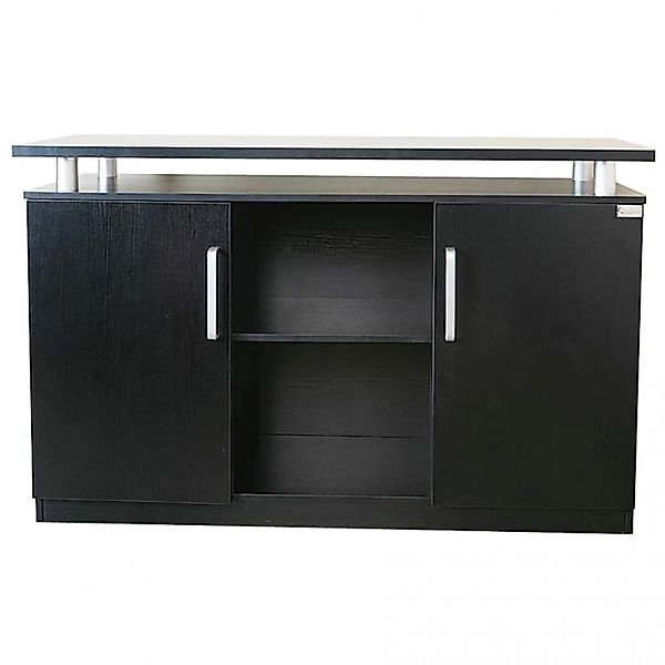 Jet-Line Aktenschrank Orly in Schwarz 140x85x43 cm günstig online kaufen