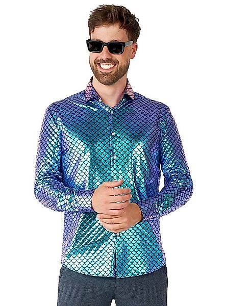 Opposuits Kostüm Fancy Fish Hemd, Glänzender Look für Meerjunggesellen: Hem günstig online kaufen