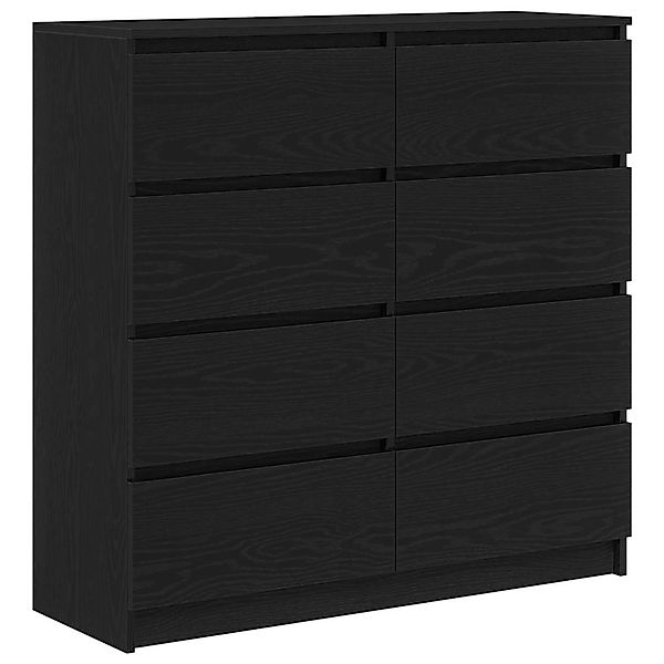 vidaXL Sideboard Schwarz Eichen-Optik 100x35x99 cm Holzwerkstoff 3328490 günstig online kaufen