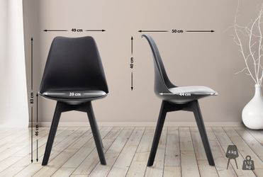 CLP Küchenstuhl Linares (4er Set), Buchenholz-Gestell, günstig online kaufen