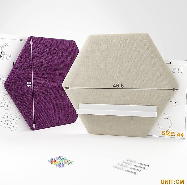 LA CUTE Pinnwand Sechseckige Pinnwand-Set – günstig online kaufen