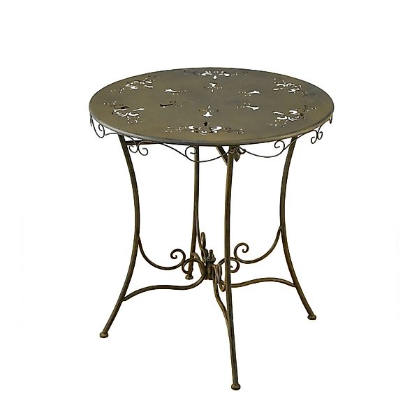 HTI-Living Gartentisch Runder nostalgischer Metalltisch Lily günstig online kaufen