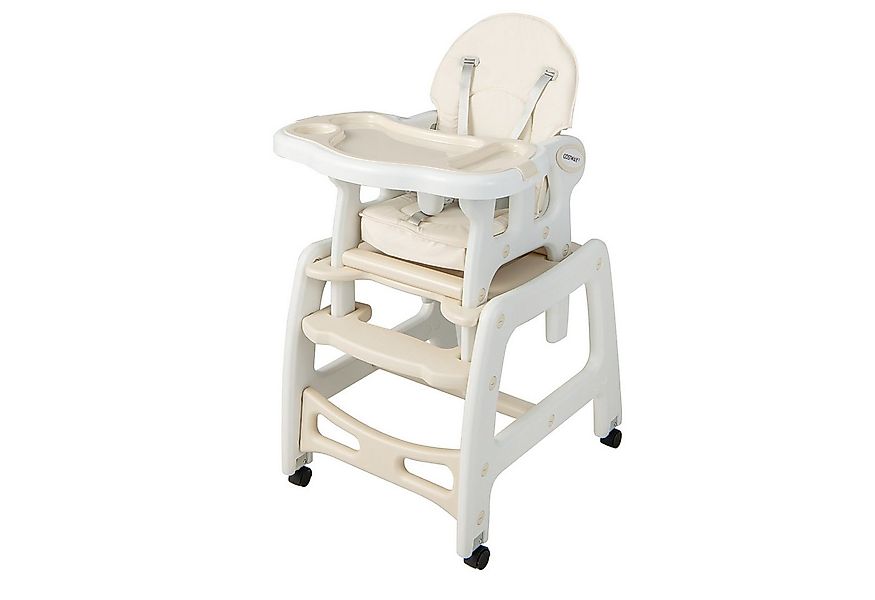 COSTWAY Hochstuhl 3 in 1 Babystuhl, wandelbar, einstellbarer Winkel, abnehm günstig online kaufen
