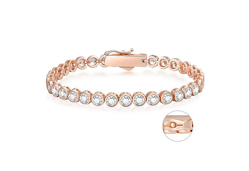 ROUGEMONT Tennisarmband Funkelndes Damen Tennisarmband Roségold 925 Sterlin günstig online kaufen