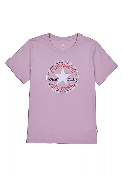 Converse Damen T-Shirt CHUCK PATCH CLASSIC TEE 10022560 530 Light Purple Ro günstig online kaufen