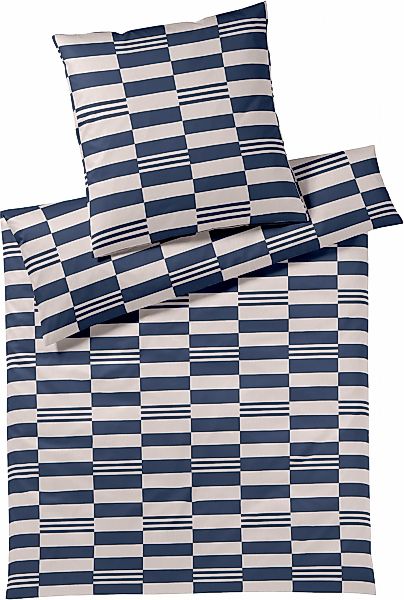 Elegante Bettwäsche "Skip" 2 Stk. angenehmes Hautgefühl günstig online kaufen