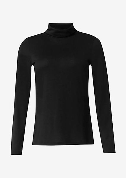 Comma Langarmshirt Slim-Fit-Longsleeve mit Turtleneck günstig online kaufen