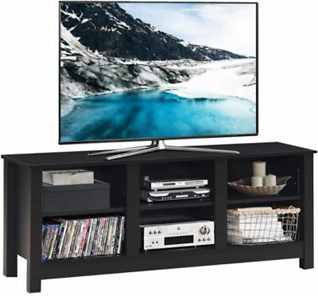 COSTWAY® TV-Schrank 60 Zoll Fernseher dunkelbraun  Erwachsene günstig online kaufen