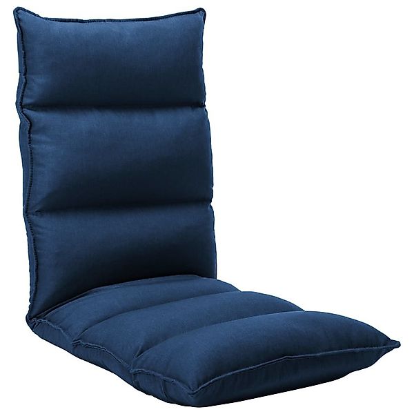 vidaXL Bodenkissen Bodenstuhl Faltbar Blau Stoff günstig online kaufen