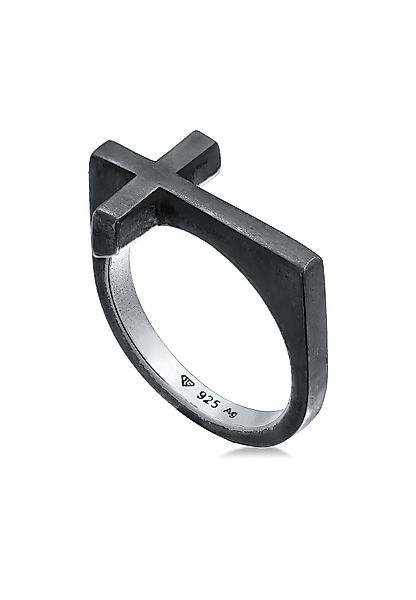 Kuzzoi Silberring Herren Kreuz Modern Schlicht günstig online kaufen