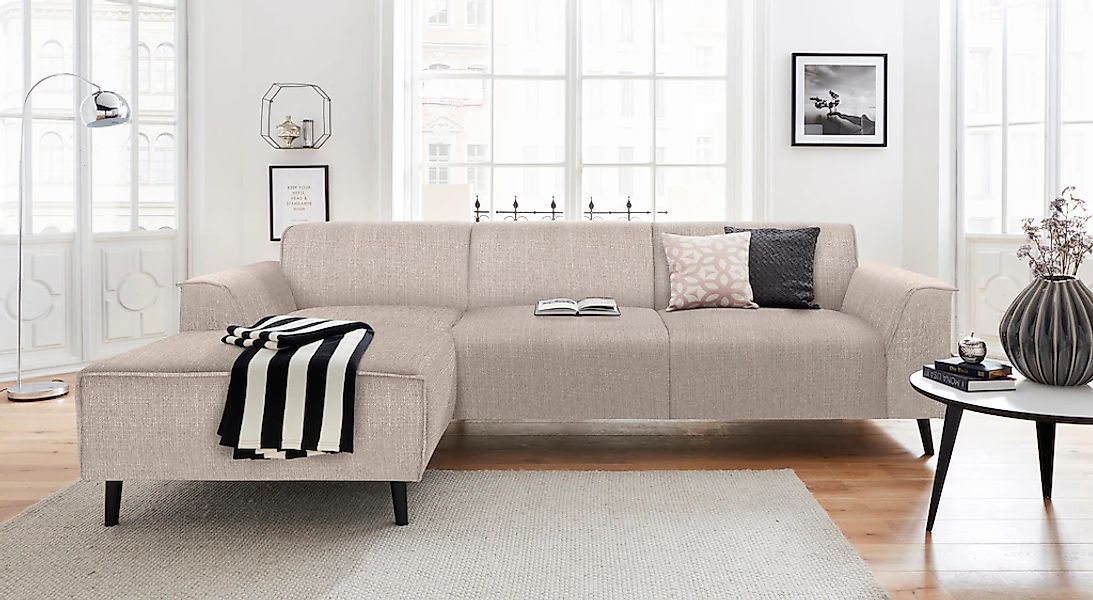 DOMO collection Ecksofa "Amora, inklusive komfortablem Federkern für mehr S günstig online kaufen