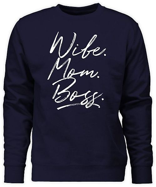 Shirtracer Sweatshirt Momlife - Wife Mom Boss. Best Mom Muttertagsgeschenke günstig online kaufen