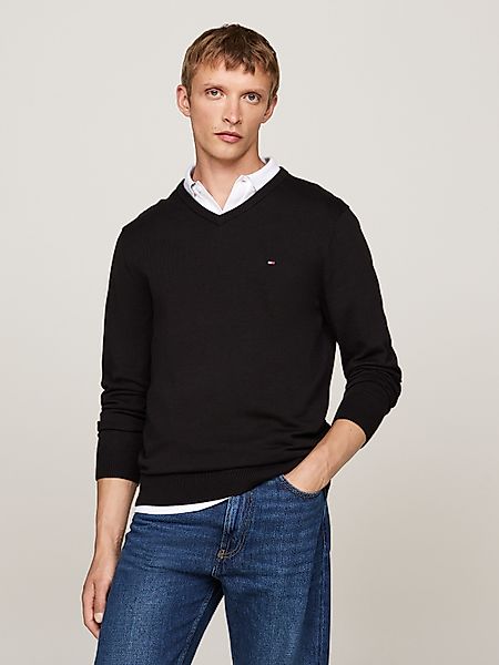 Tommy Hilfiger Strickpullover ESSENTIAL COTTON V günstig online kaufen