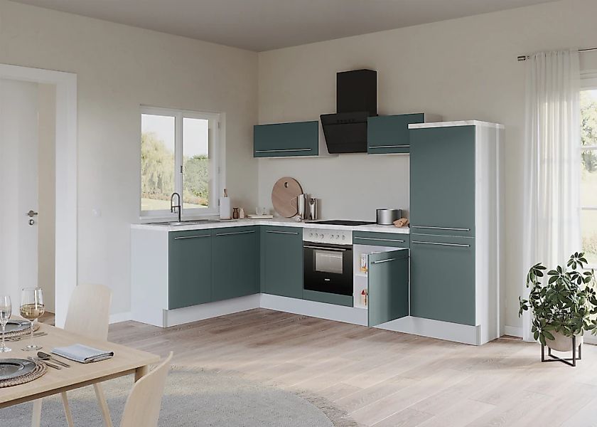 KOCHSTATION Küche "KS-Bern2" Stellmaße 175 x 295 cm, wahlweise mit E-Geräte günstig online kaufen