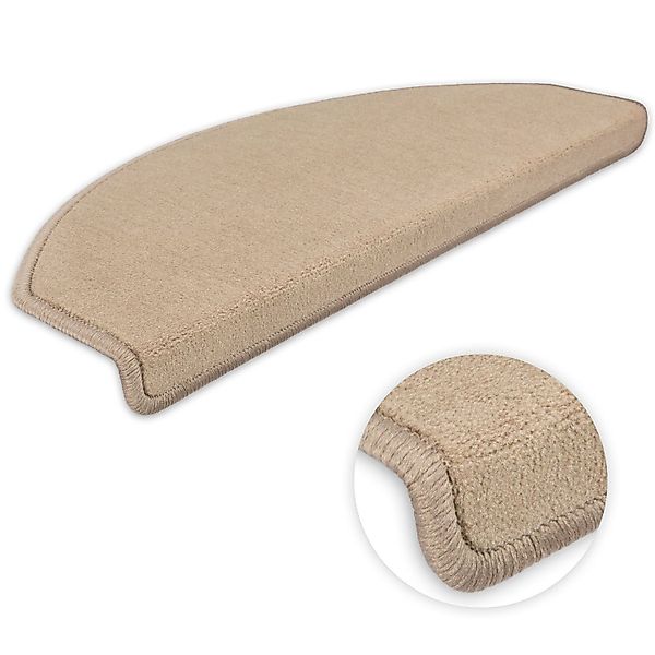 Metzker® Stufenmatte Stufenmatten Vorwerk Uni Halbrund Sparset Anthrazit 15 günstig online kaufen