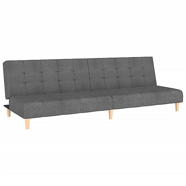 vidaXL Sofa, Schlafsofa 2-Sitzer Hellgrau Stoff günstig online kaufen