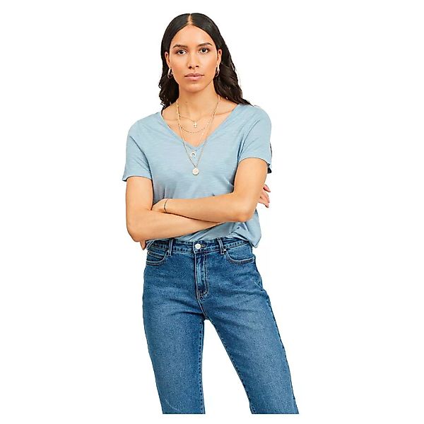 Vila Noel Kurzarm-t-shirt Mit V-ausschnitt XL Ashley Blue günstig online kaufen