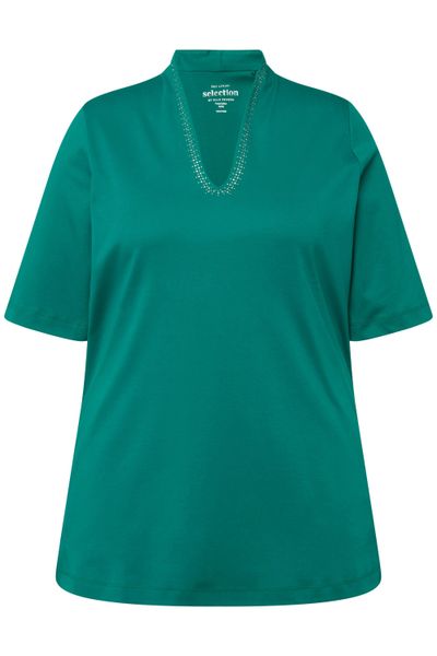 Ulla Popken T-Shirt Pima Cotton Shirt günstig online kaufen