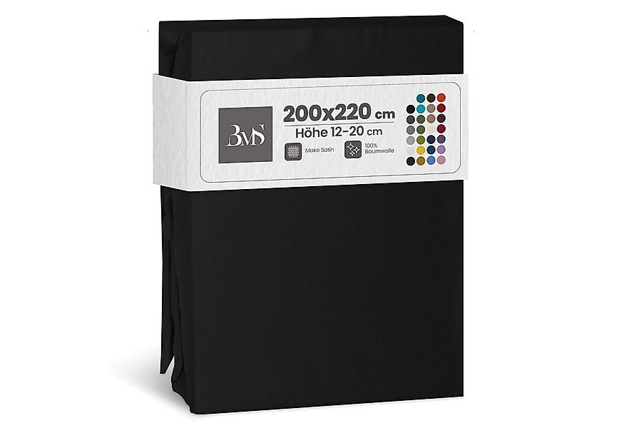 BETTWAESCHE-MIT-STIL Spannbettlaken Mako Satin Spannbettlaken, Matratzenhöh günstig online kaufen
