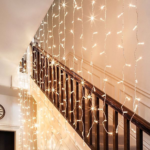 Core Connect 8m x 2m 768er LED Lichtervorhang warmweiß koppelbar transparen günstig online kaufen