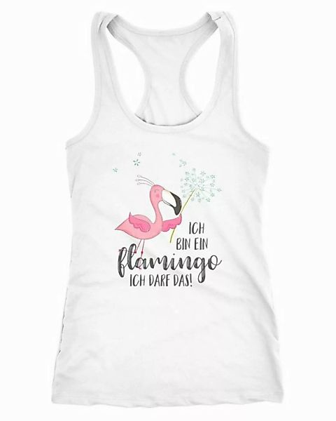 Tanktop Damen Tanktop Flamingo Ich bin ein Flamingo ich darf das Spruch Pus günstig online kaufen