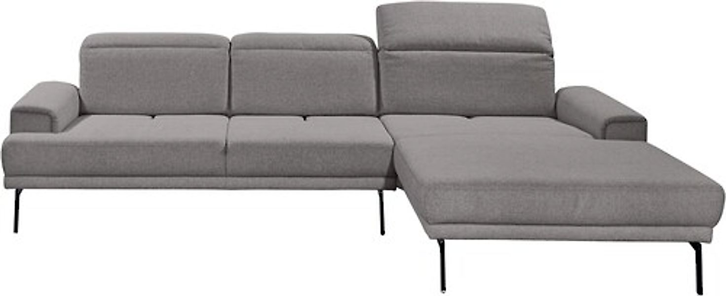 Musterring Ecksofa »MR 4580«, mit Kopf- und Sitztiefenverstellung, Metallfu günstig online kaufen
