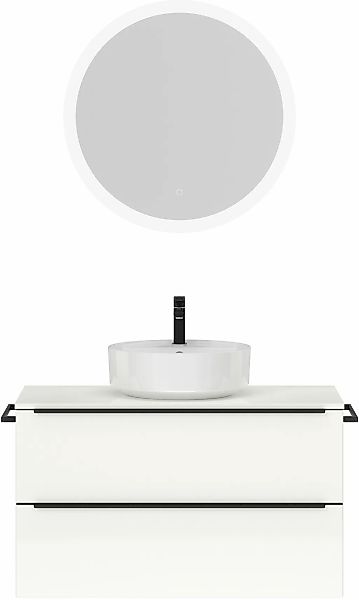 nobilia Badmöbel-Set "Alvene", (2 St., vormontiert, mit Soft-Close), Hochgl günstig online kaufen