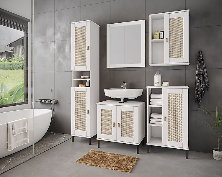 Woodroom Badmöbel-Set Valencia, (5-St), Kiefer massiv günstig online kaufen