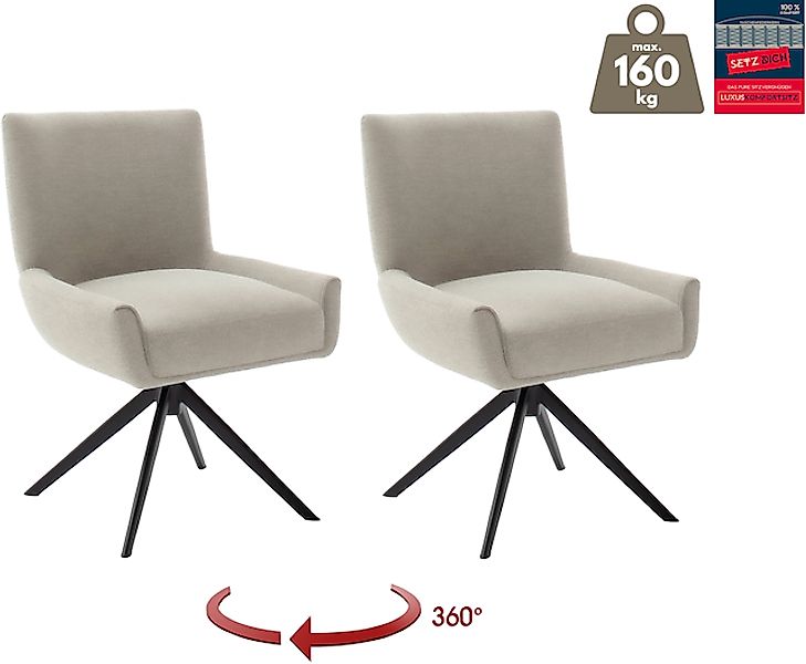 MCA furniture 4-Fußstuhl »WILSON Esszimmerstuhl, Armlehnstuhl, Polsterstuhl günstig online kaufen
