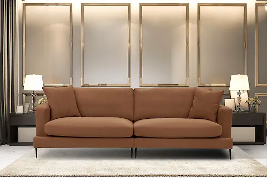 Leonique Big-Sofa "Cozy elegantes Designsofa, Maße B/T/H: 252/97/80 cm", mi günstig online kaufen