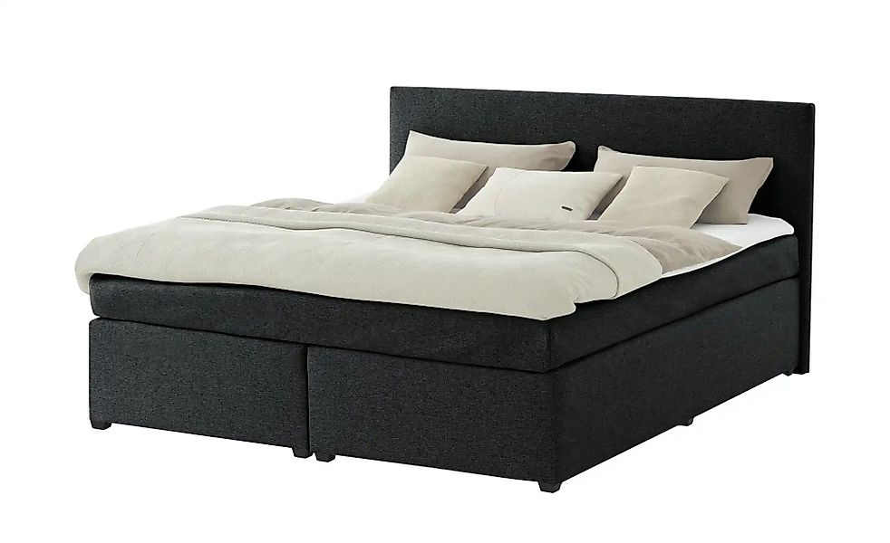 Boxspringbett mit Matratze und Topper  H3 Duke ¦ schwarz ¦ Maße (cm): B: 18 günstig online kaufen
