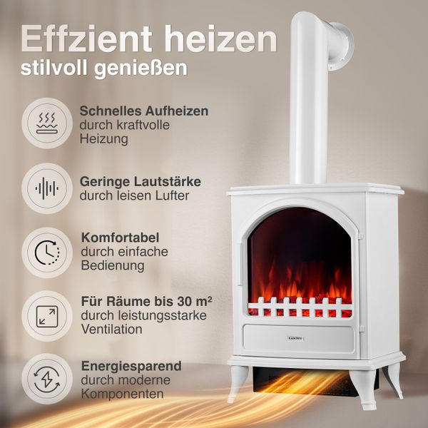 KAMINIO Elektrokamin LENI, Elektrischer Kamin mit günstig online kaufen