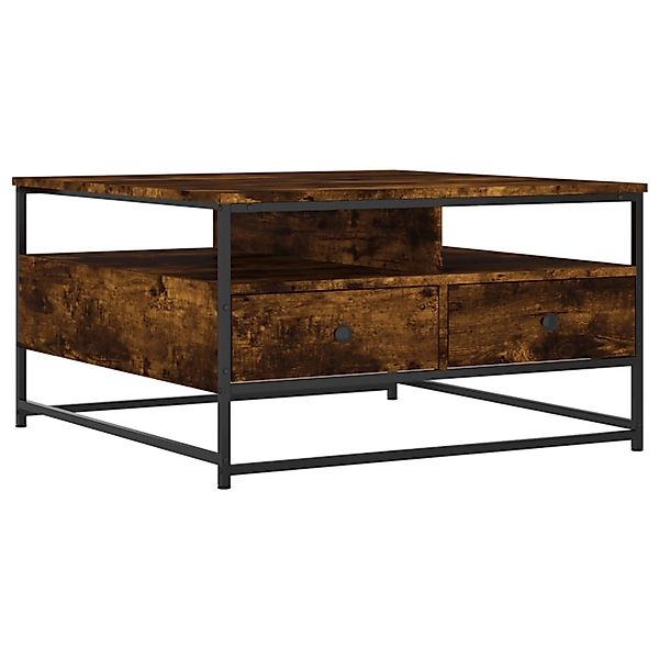 vidaXL Couchtisch Räuchereiche 80x80x45 cm Holzwerkstoff 835291 günstig online kaufen