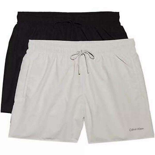 Calvin Klein Jeans  Badeshorts 2 Pack Swim Shorts Black/Chalk günstig online kaufen